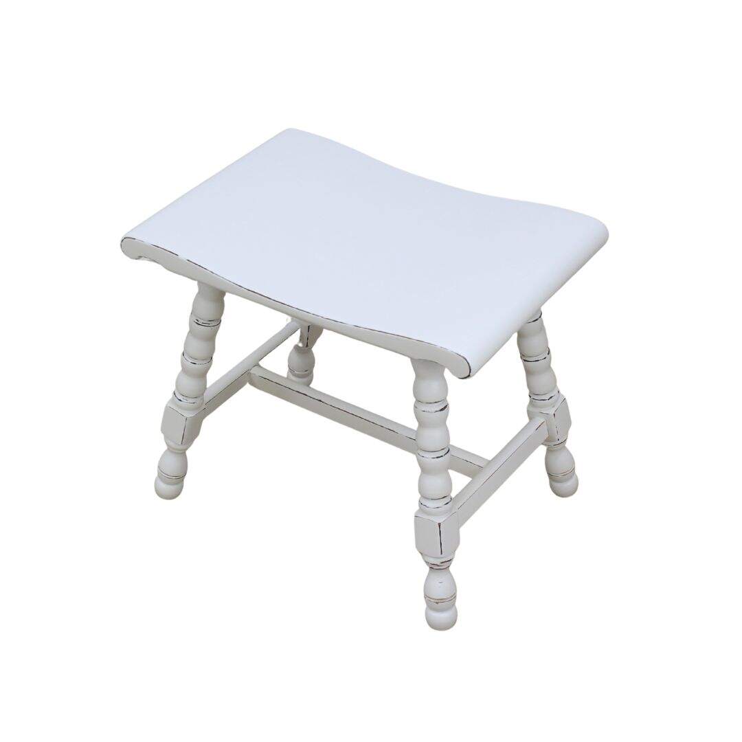 Wooden farmhouse style stool
