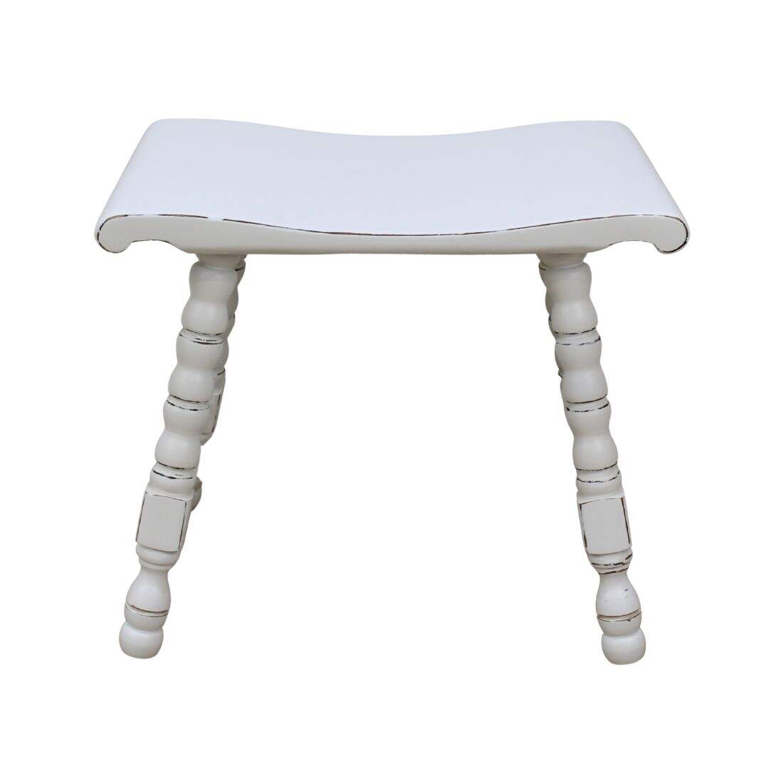 Wooden farmhouse style stool
