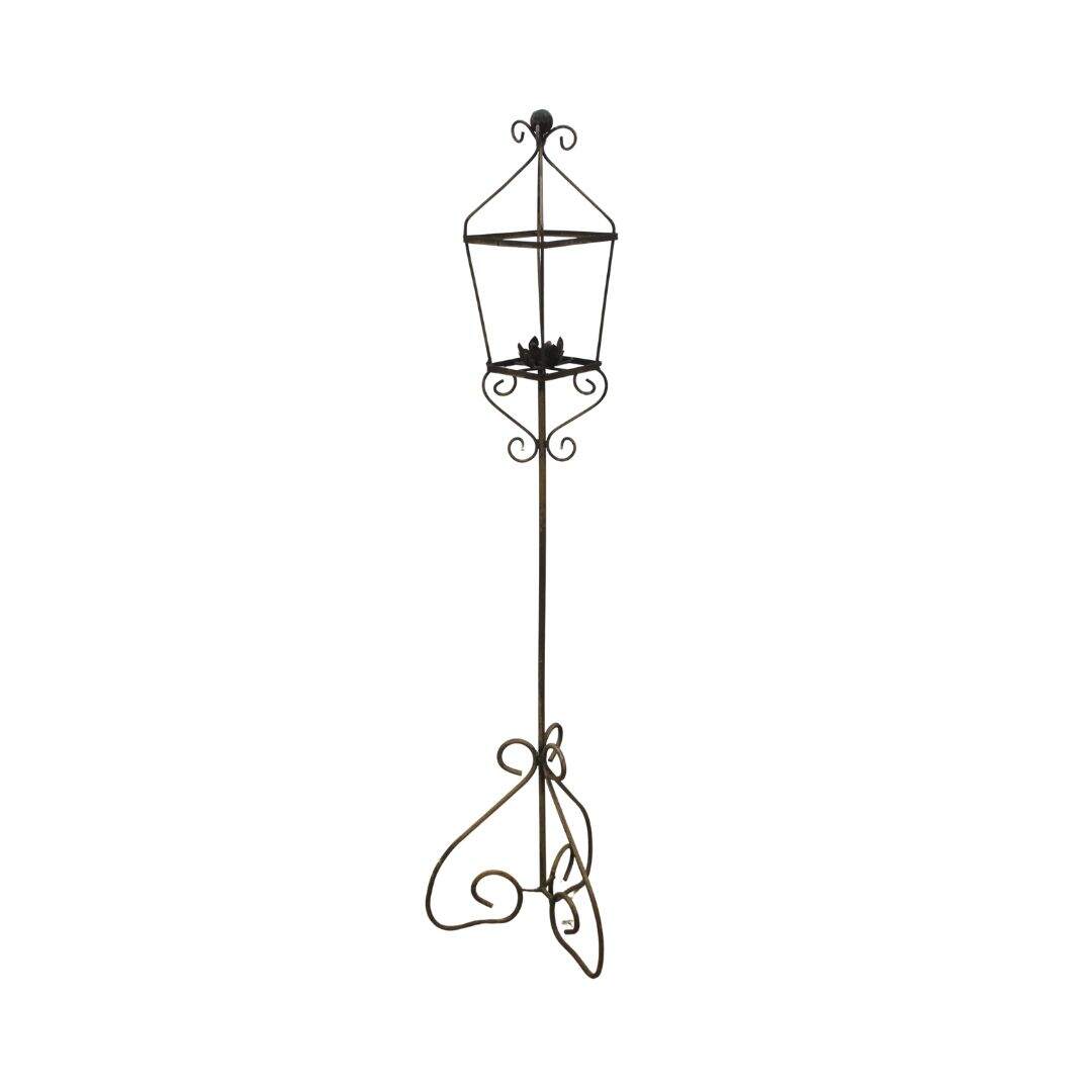 wrought iron candlestick stand