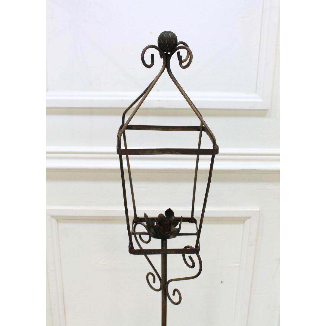 wrought iron candlestick stand