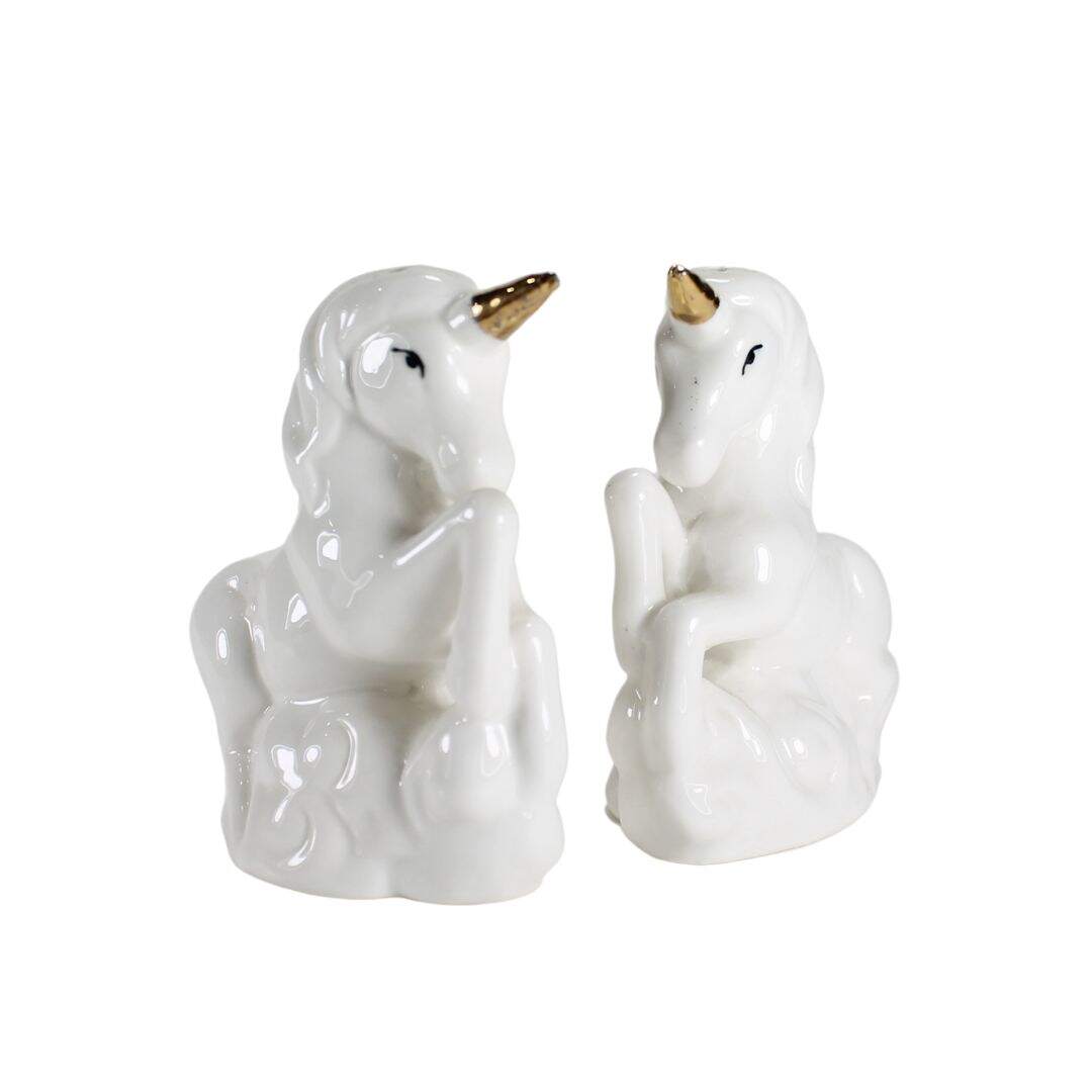 Unicorn salt and pepper shakers