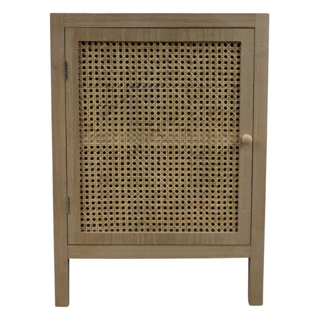 nostalgia night table with caned door chatelet toronto