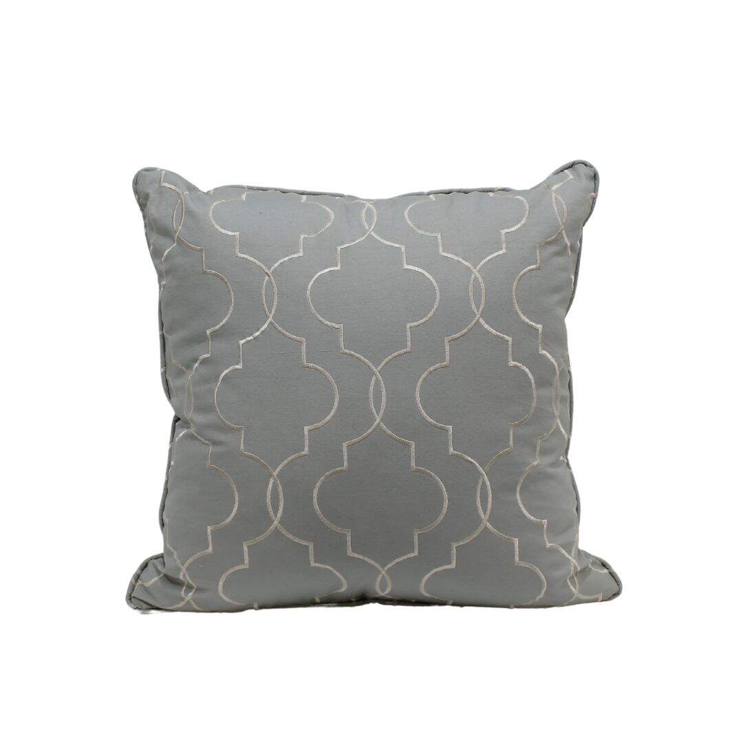 Pale blue throw pillow