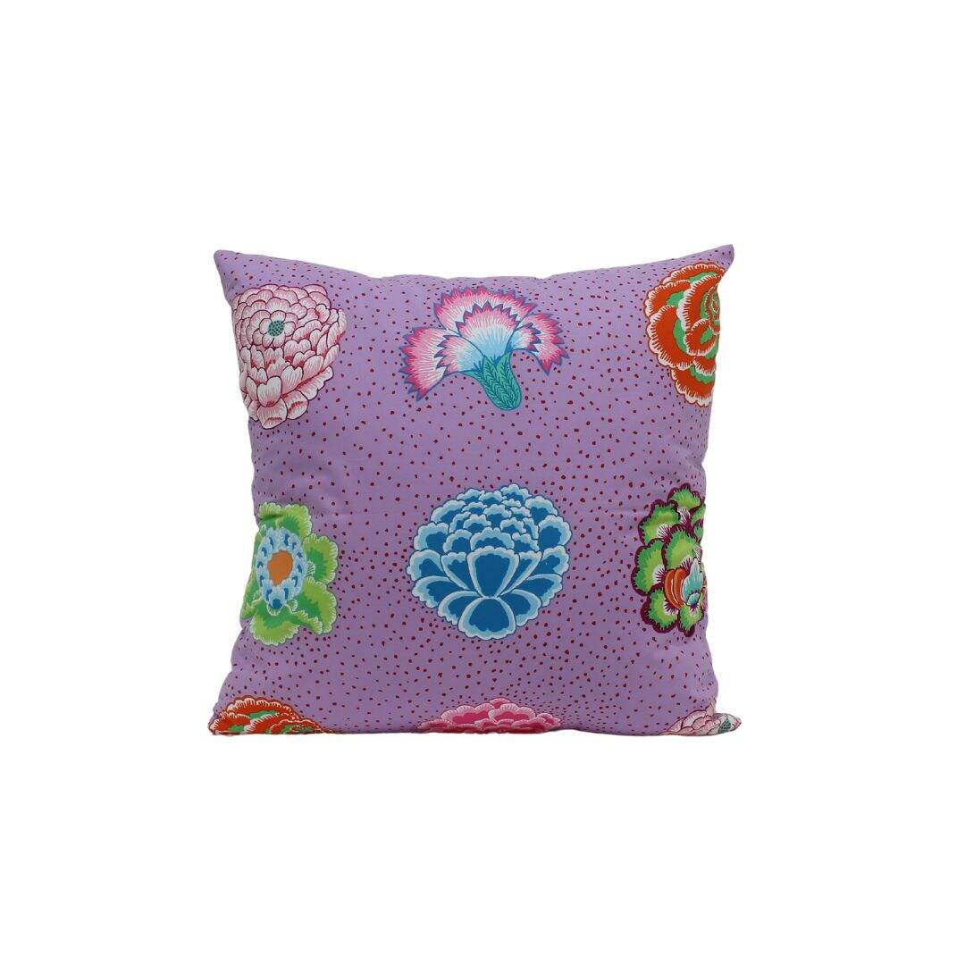 Bright floral pillow