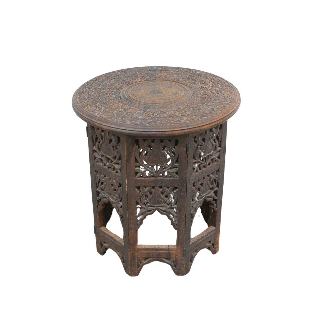 Anglo Indian carved side table