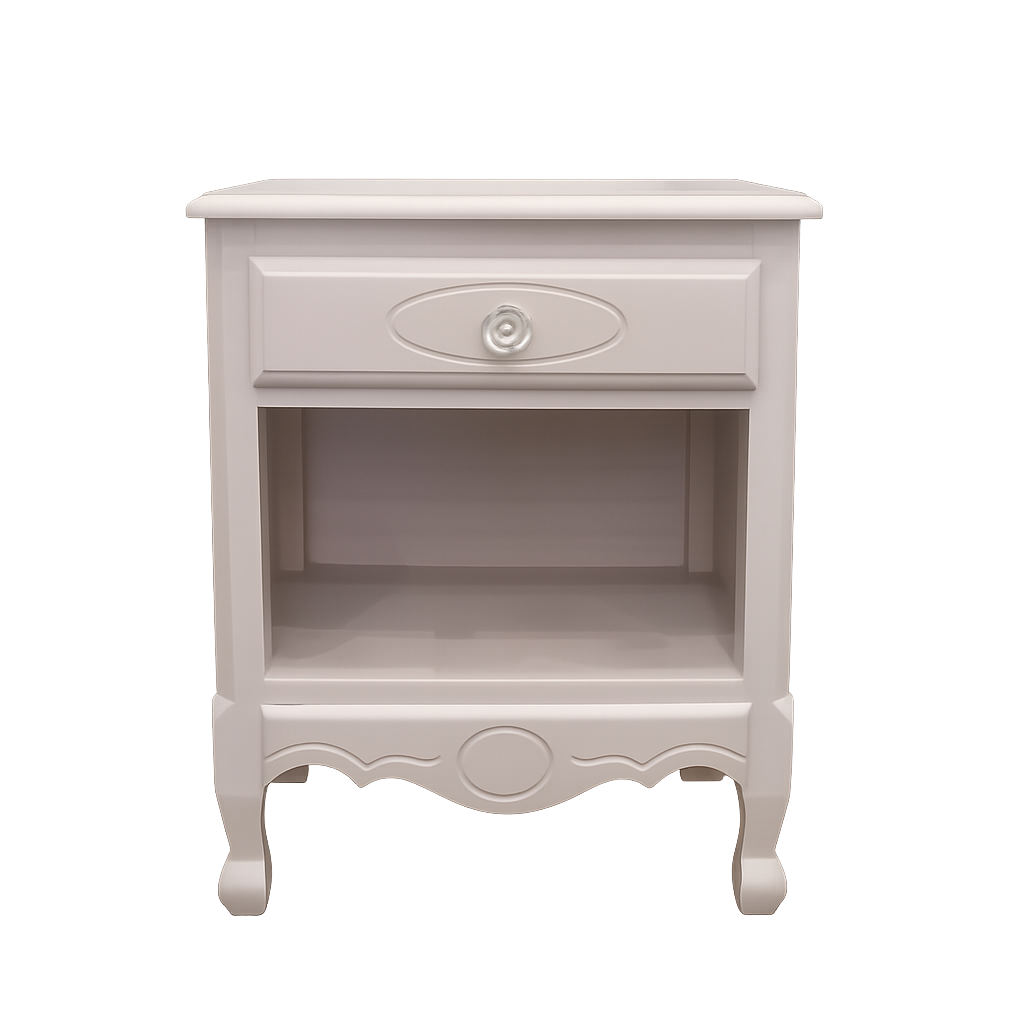 Pink French provincial night table