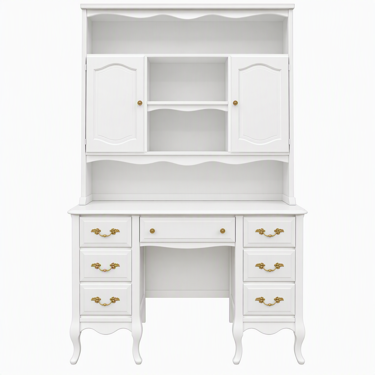 french provincial desk with hutch