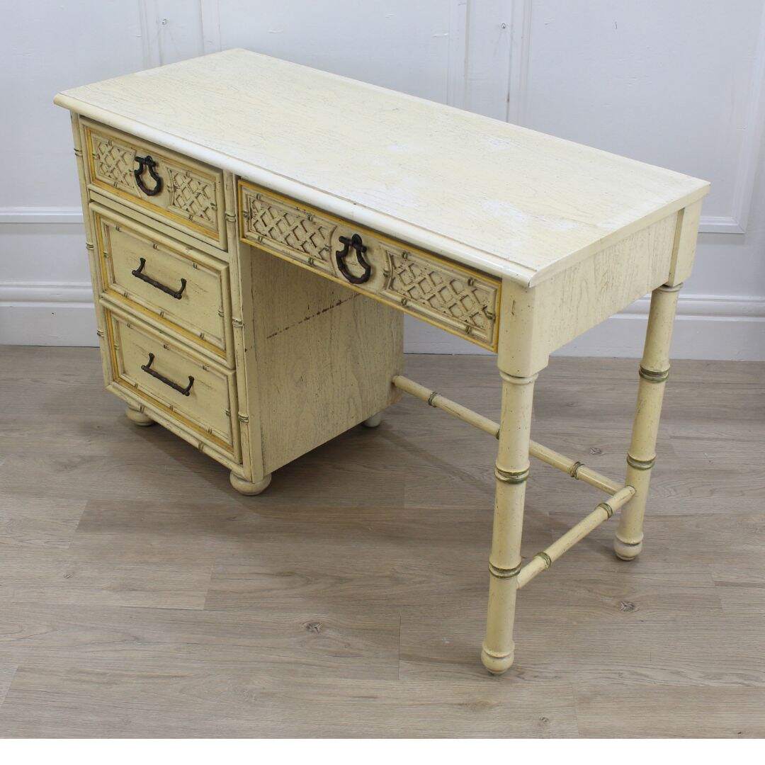 Faux bamboo desk, unpainted