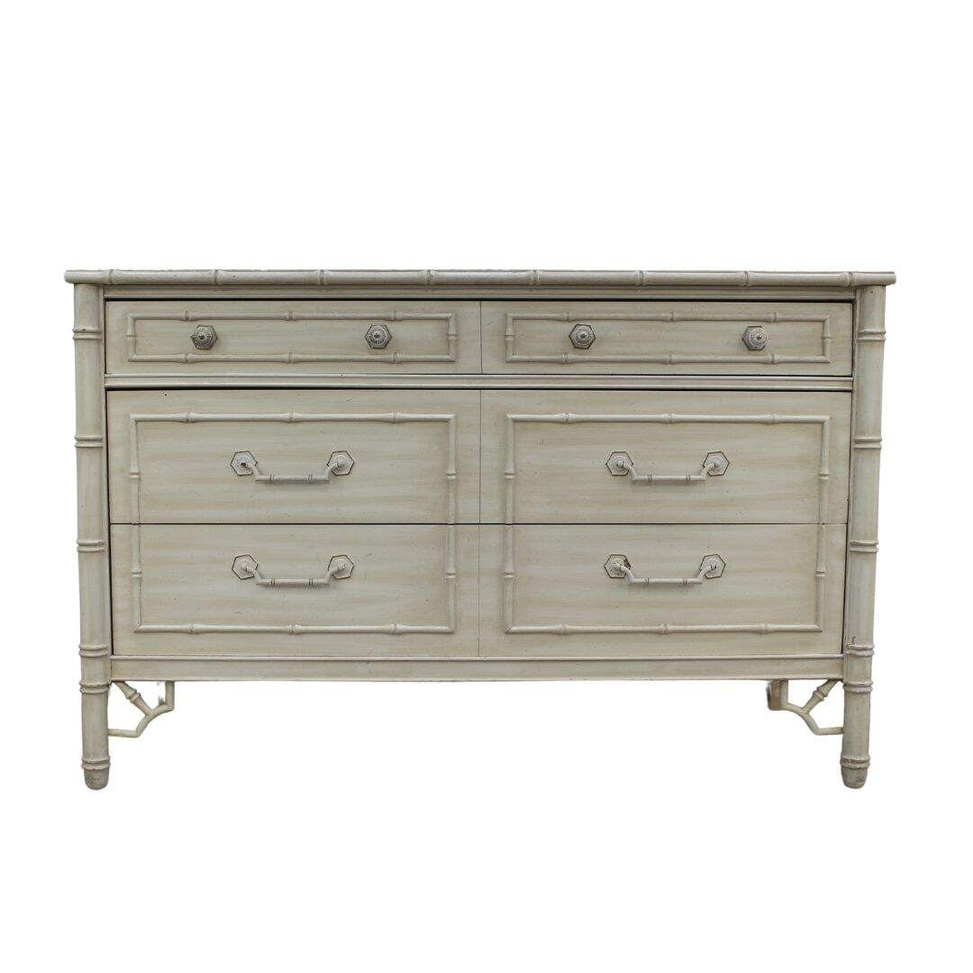 Faux bamboo dresser, unpainted