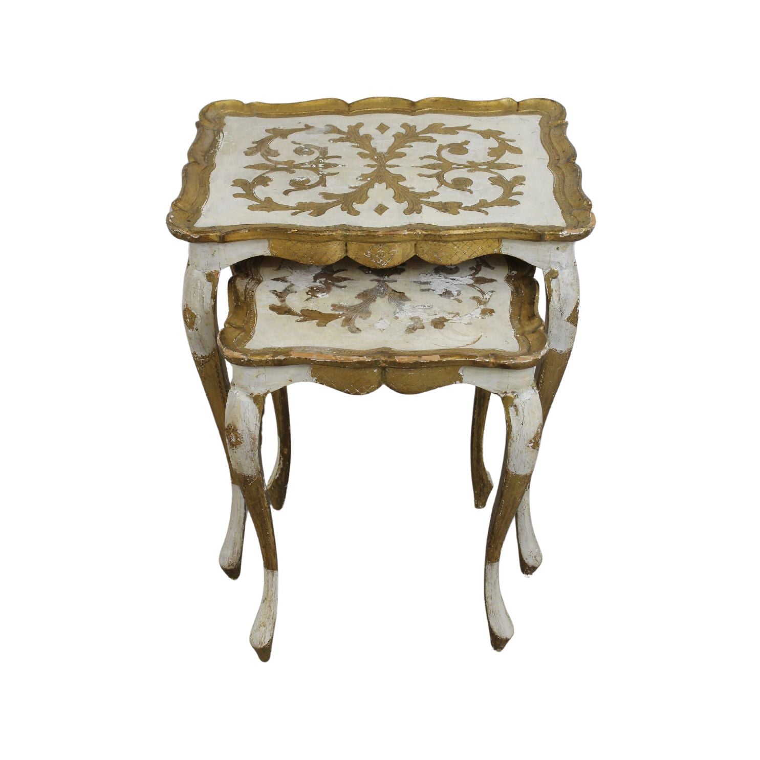 Set of 2 Florentine nesting tables