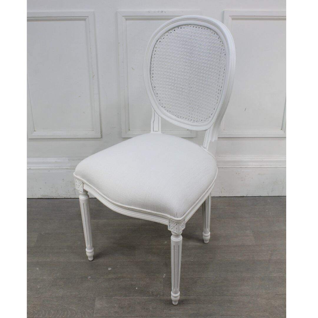 French style caned back chair