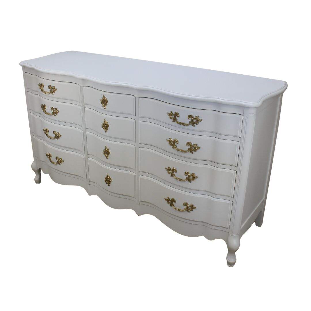 french provincial 9 drawer dresser