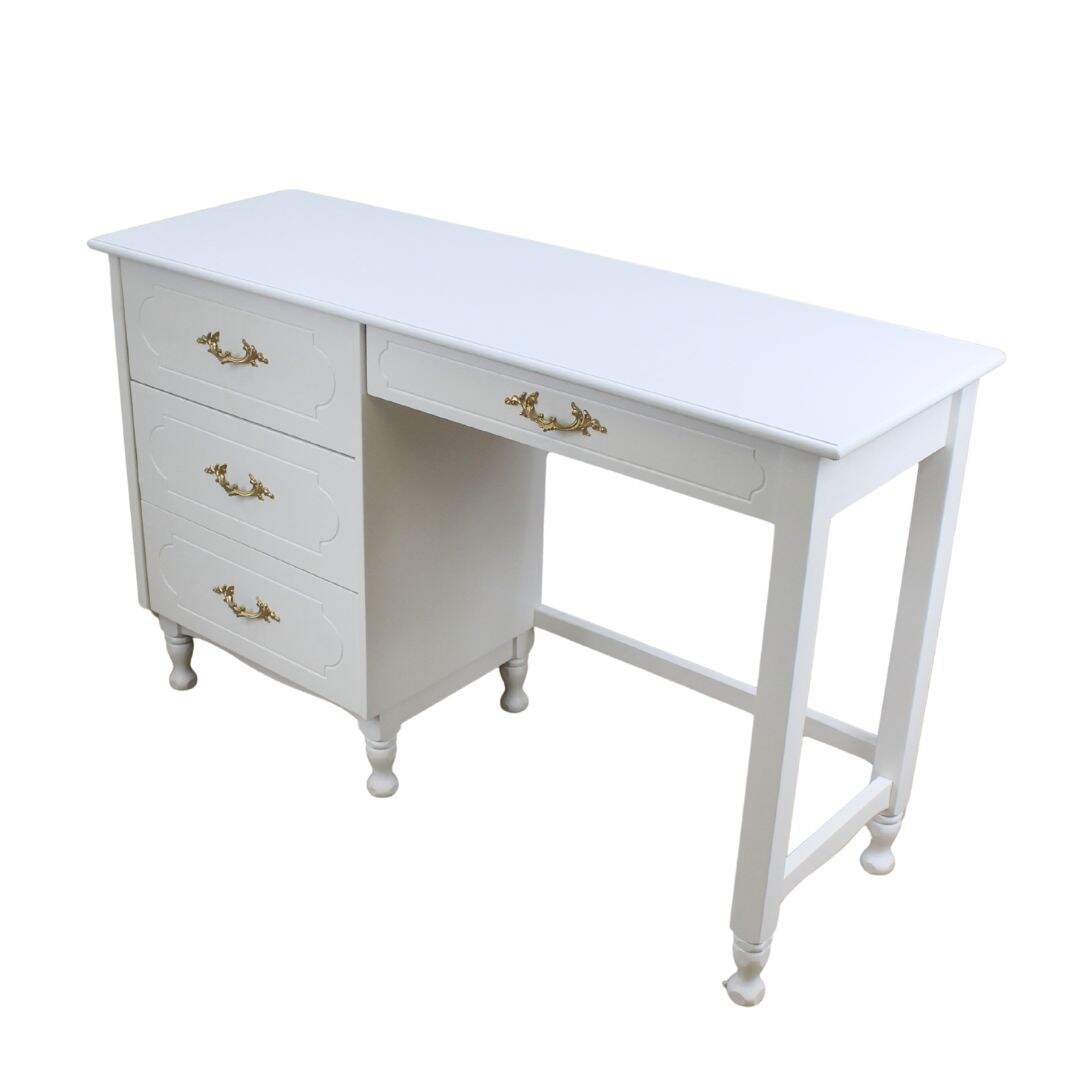 French provincial 4 drawer desk