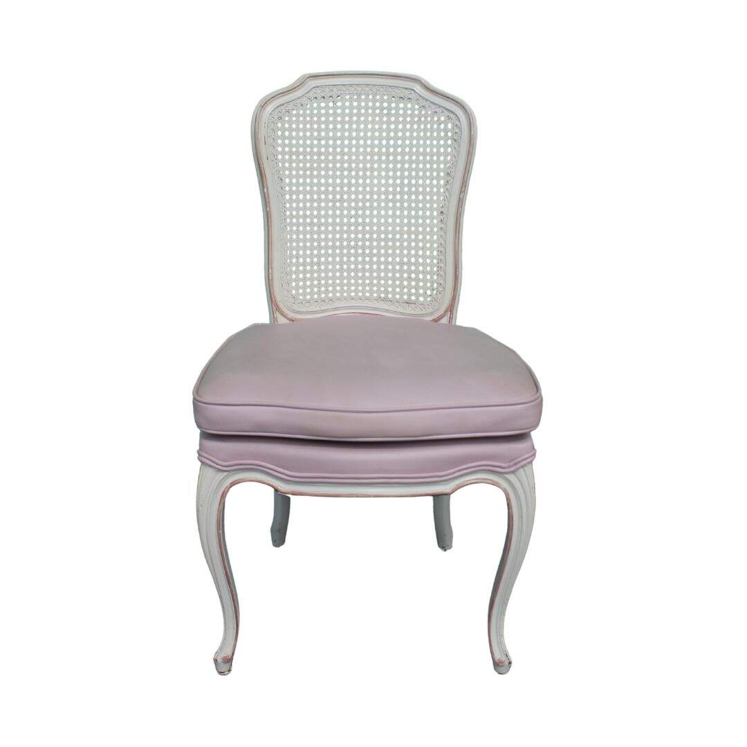 french provincial chair with caned back, unfininshed