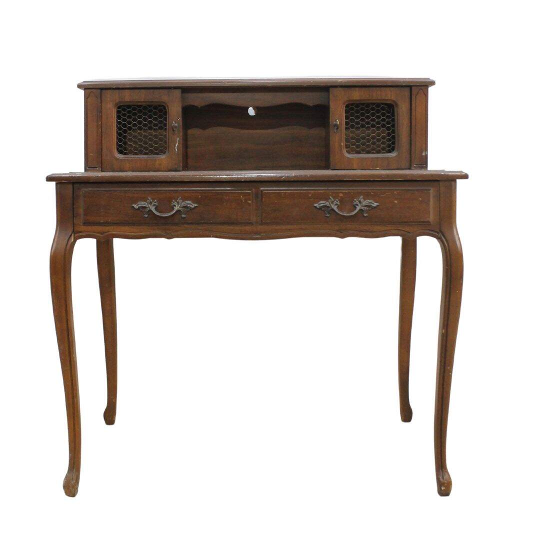 French provincial desk with 2nd level