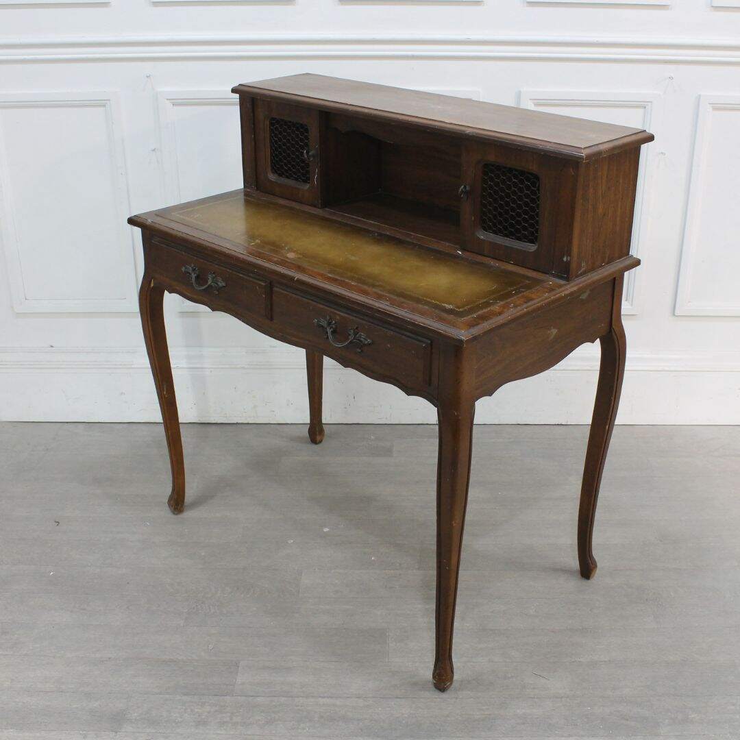 French provincial desk with 2nd level