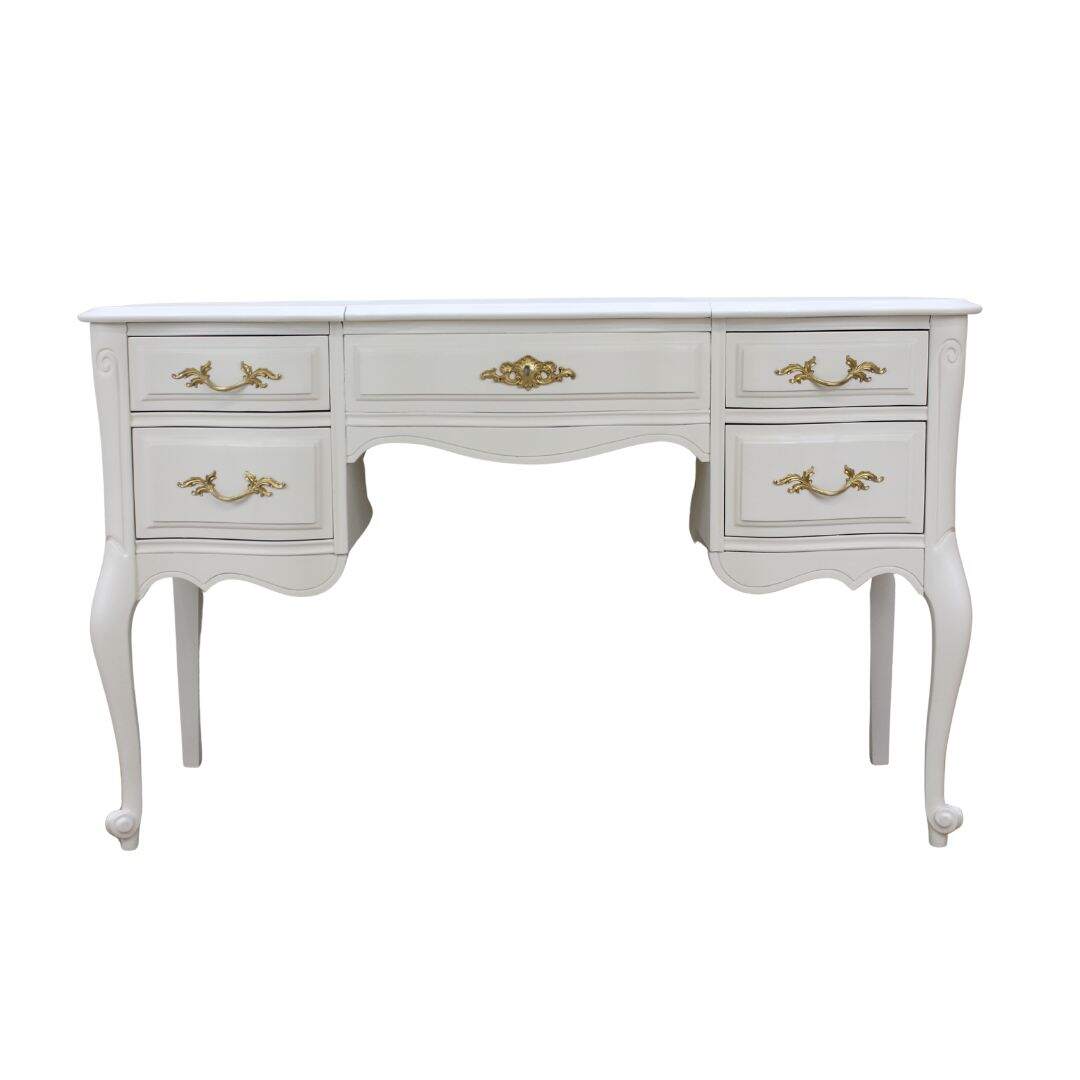 French provincial flip top vanity