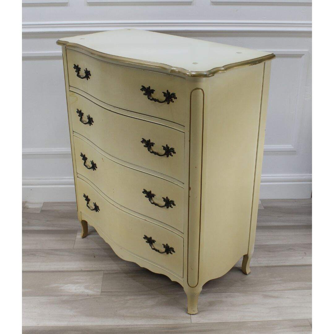 French provincial highboy dresser, unpainted