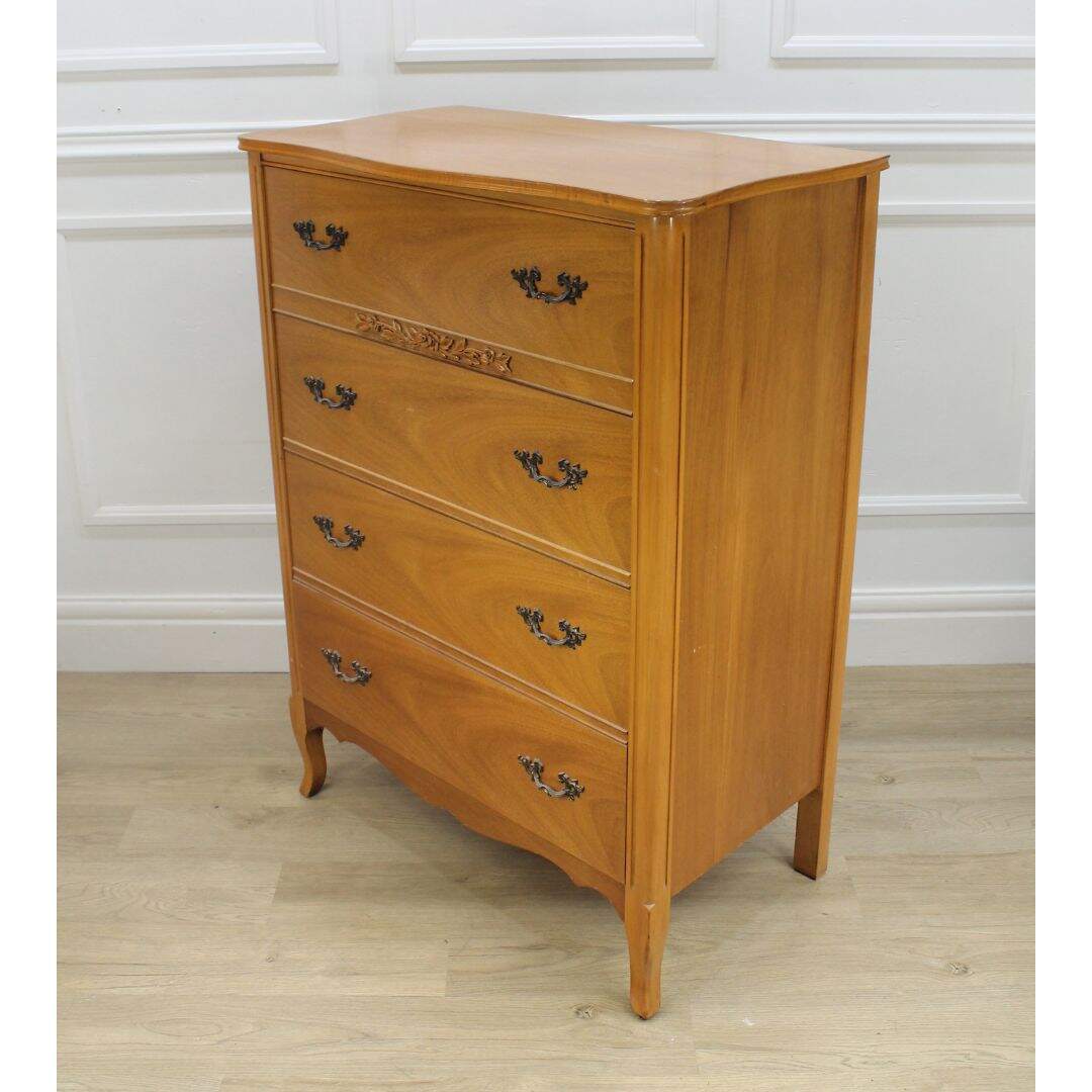 French provincial highboy dresser, unpainted