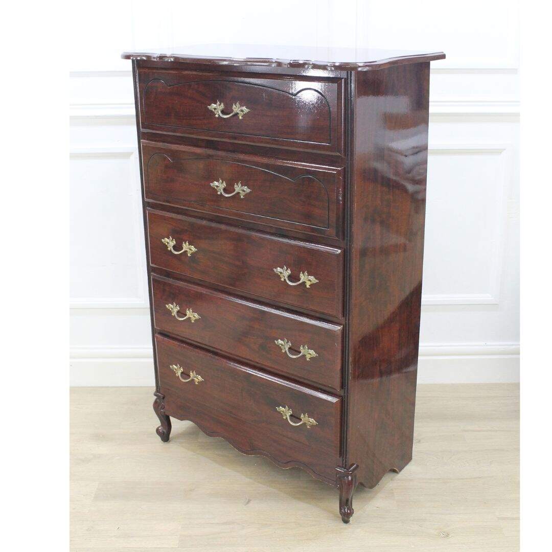french provincial highboy, unpainted