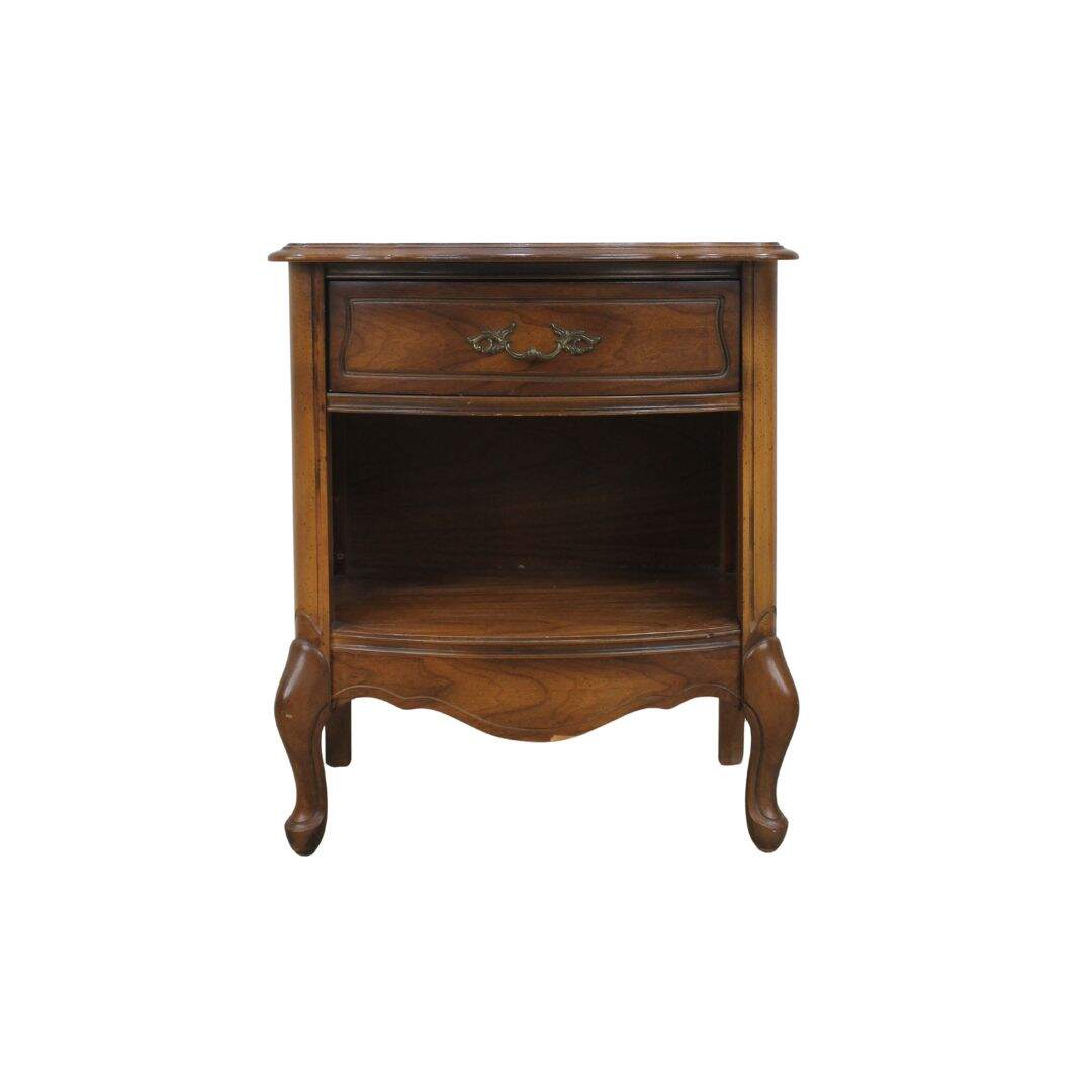 french provincial night table, unpainted