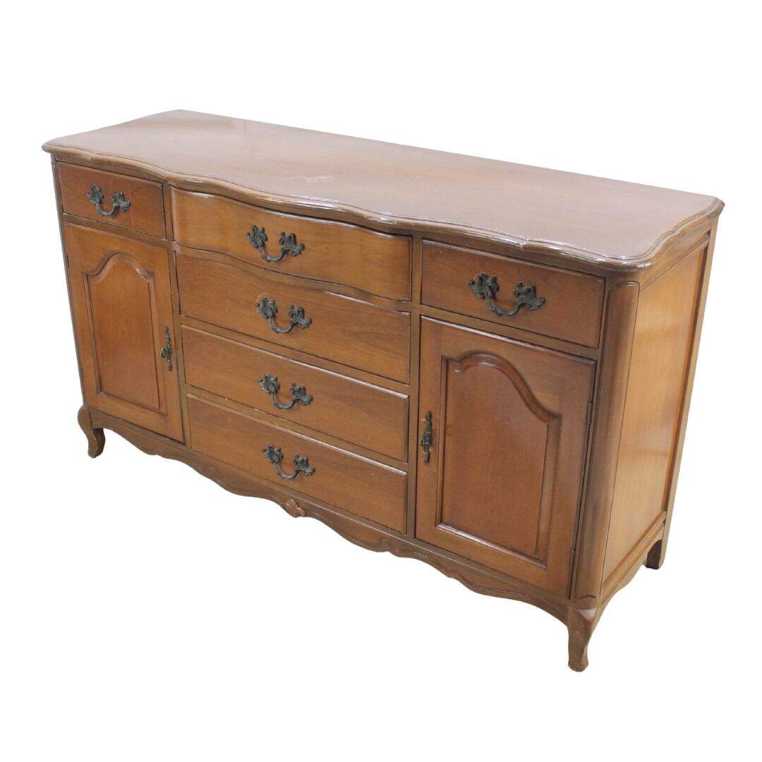 French provincial sideboard, unpainted