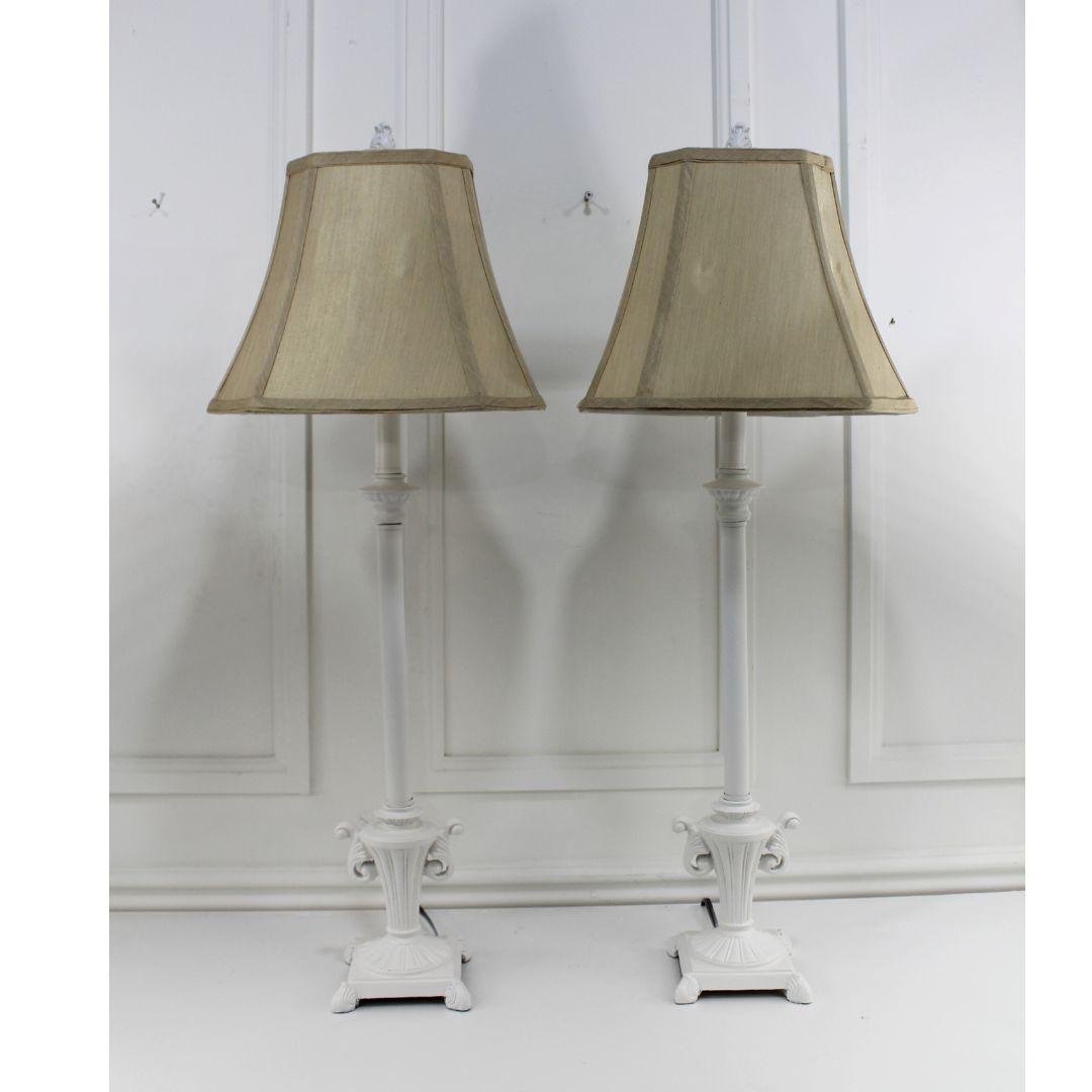 Pair of candlestick lamps