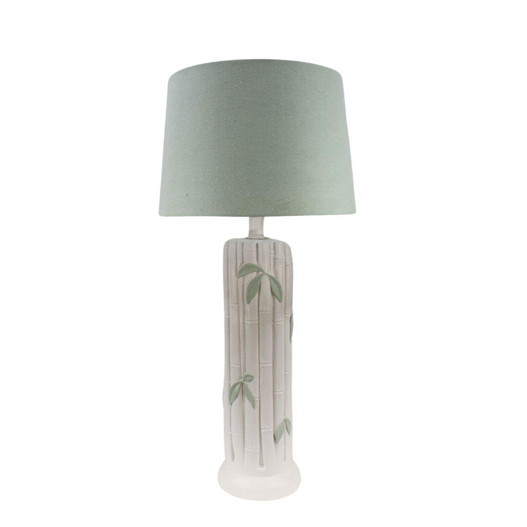 vintage plaster bamboo lamp