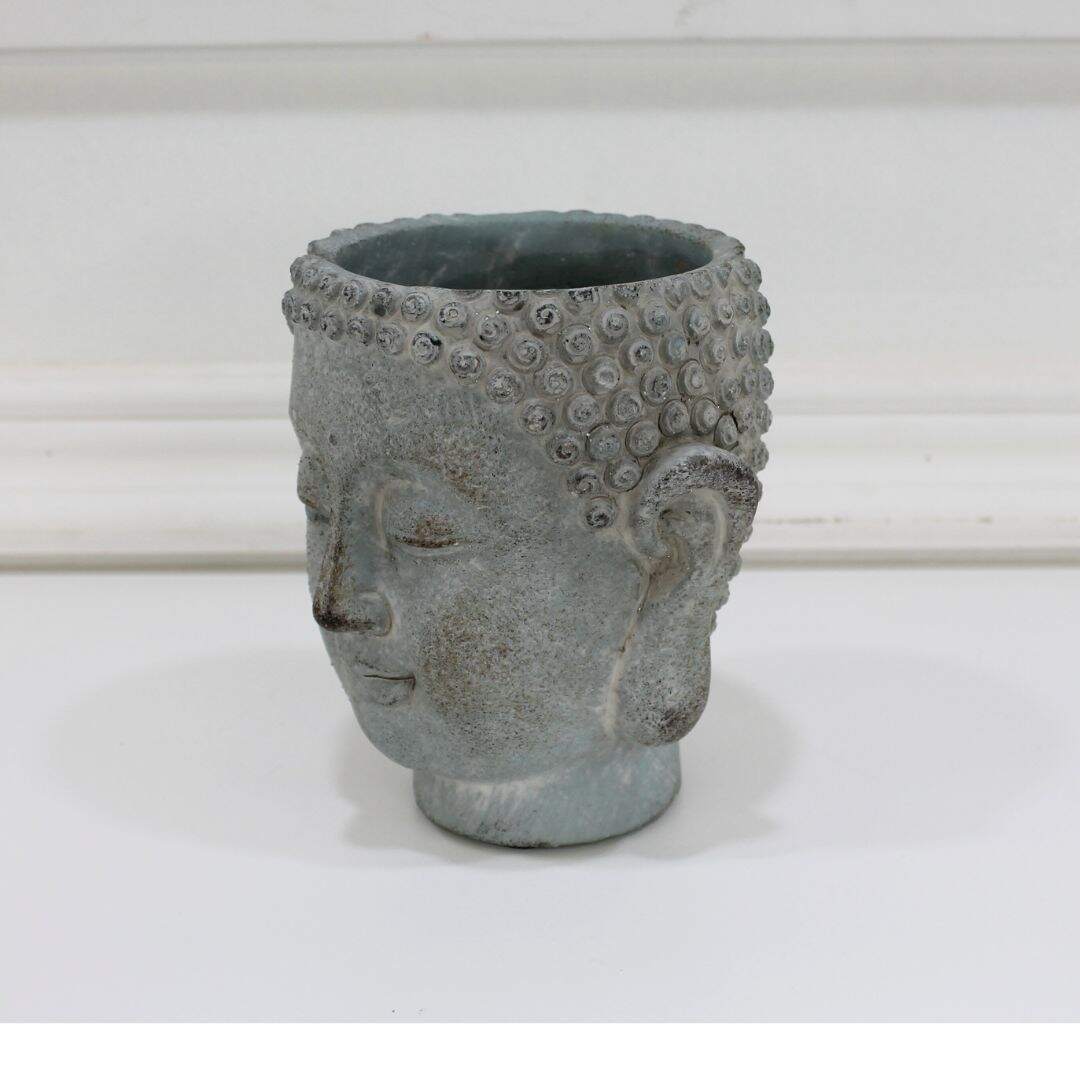 Budhha head planter, small