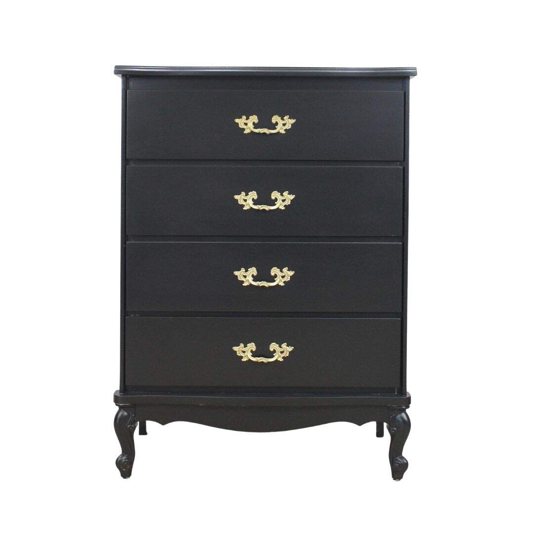 french provincial black highboy