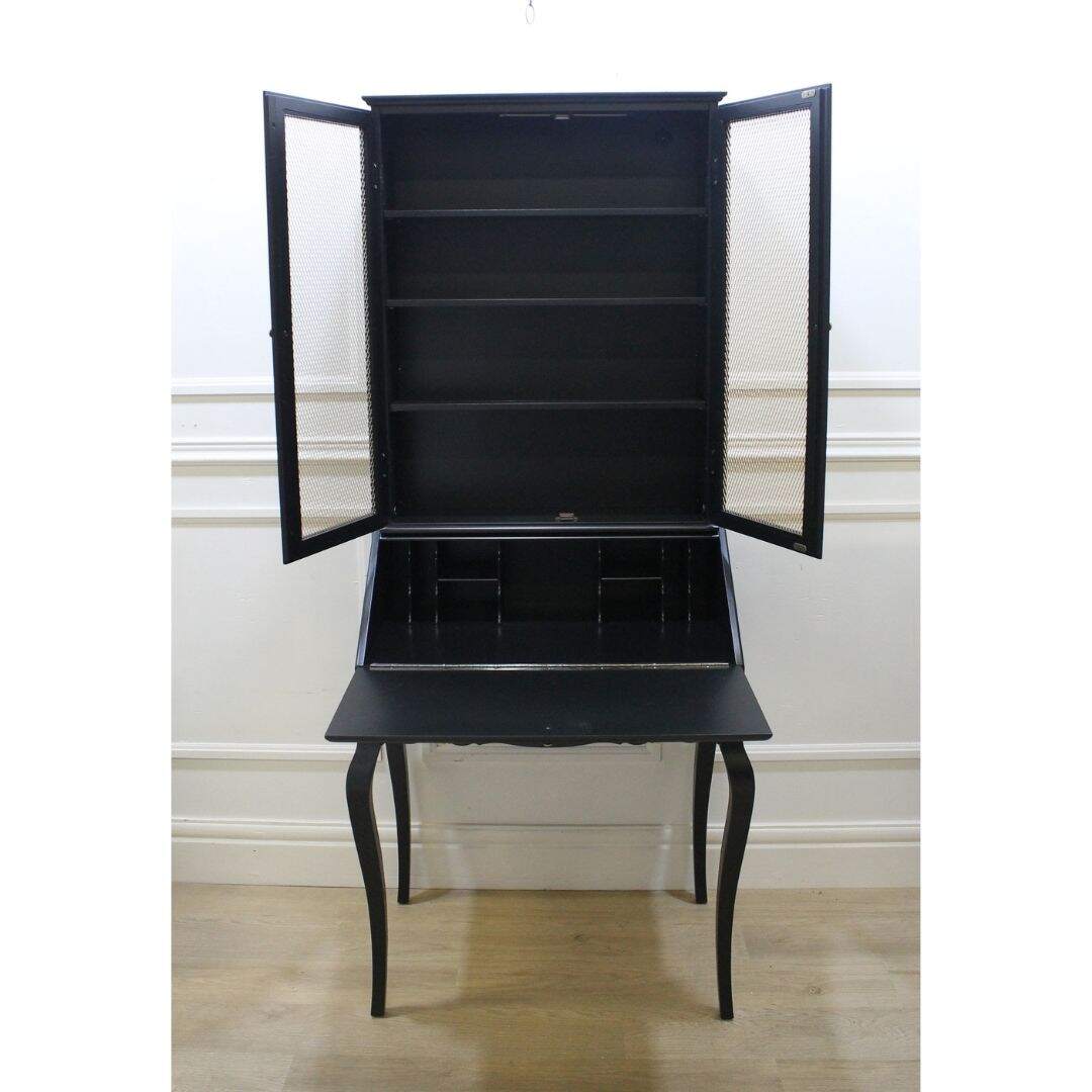 black secretary cabinet