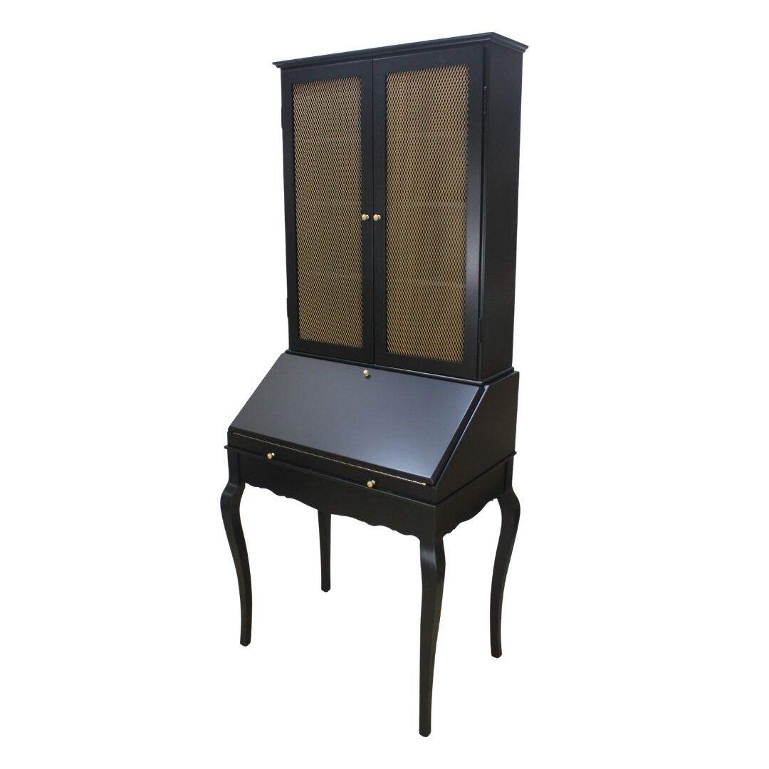 black secretary cabinet