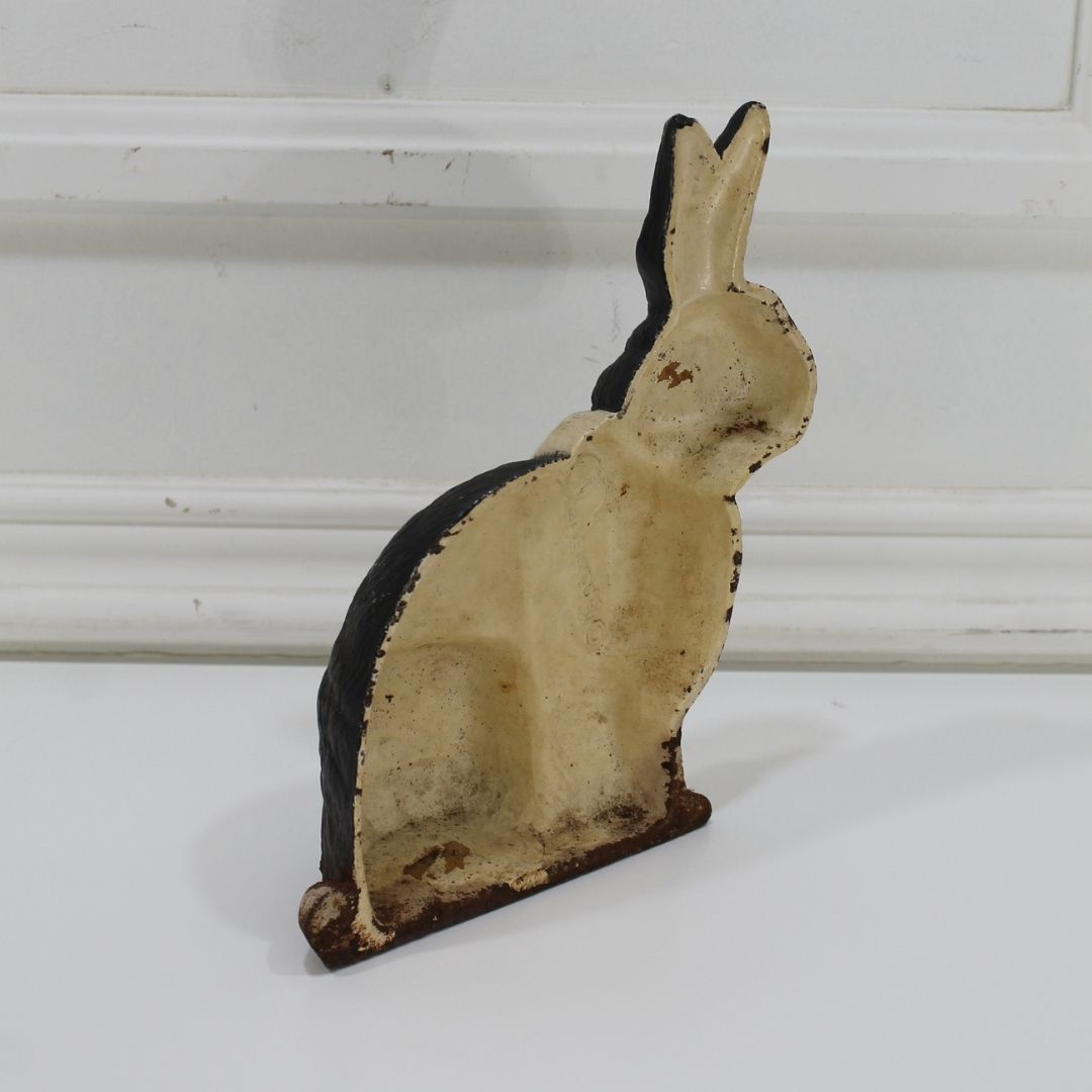 Vintage Cast iron rabbit door stop
