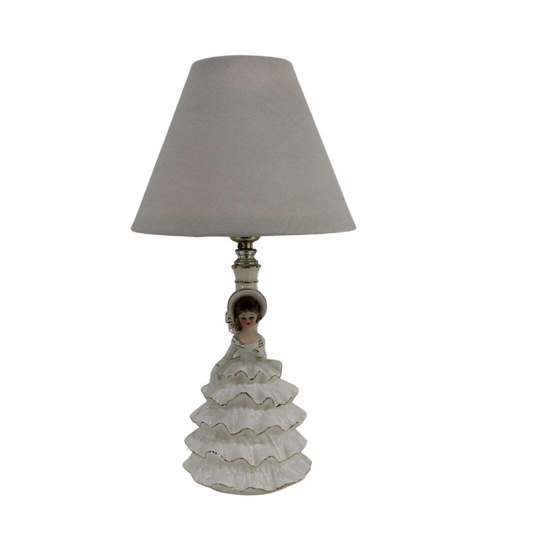 ceramic lady lamp