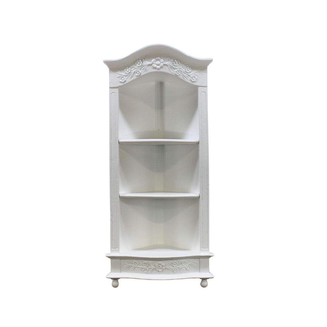 Wall mounted corner shelf