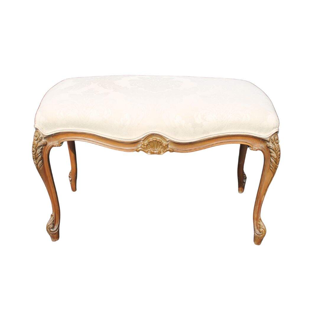 delicate carved stool
