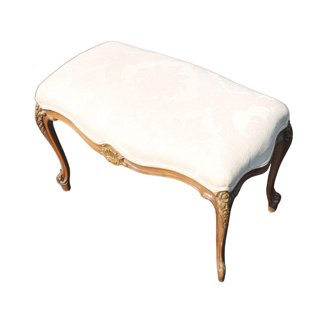 delicate carved stool