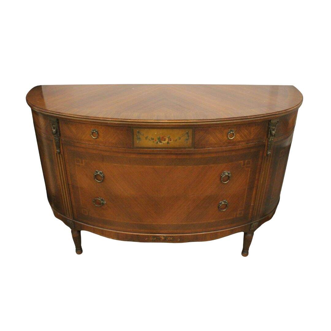 demi-lune dresser with inlay