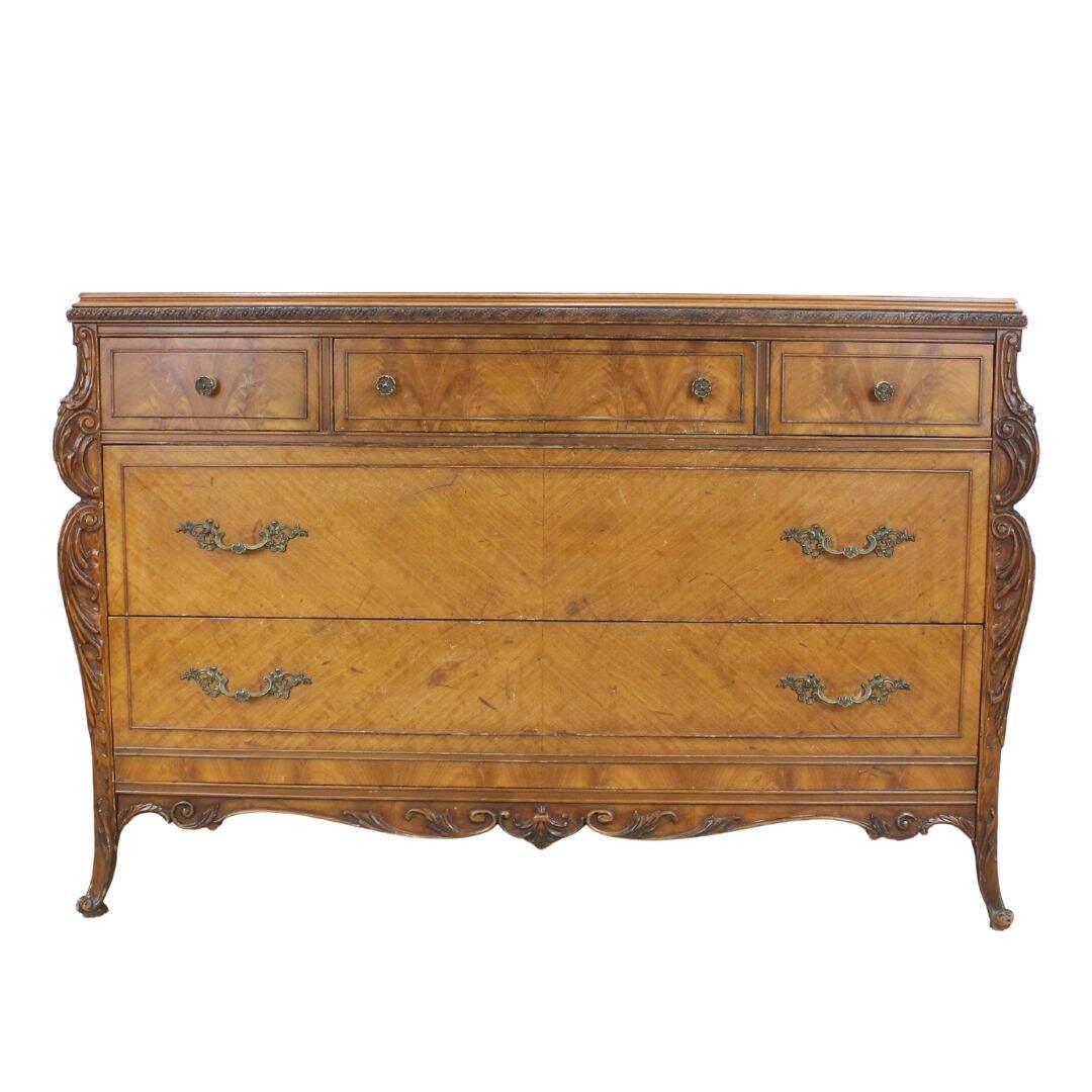 nice dresser with carving, unpainted