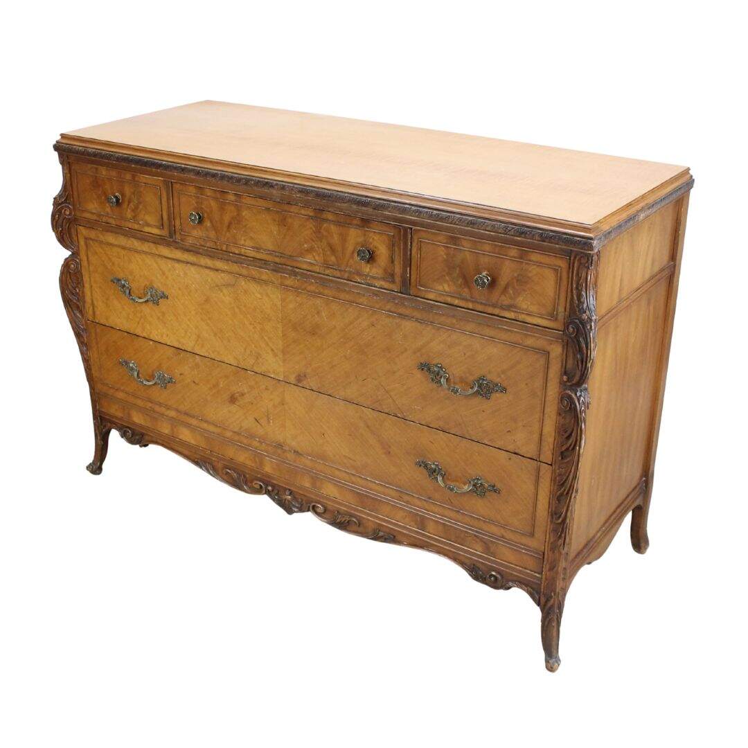 nice dresser with carving, unpainted
