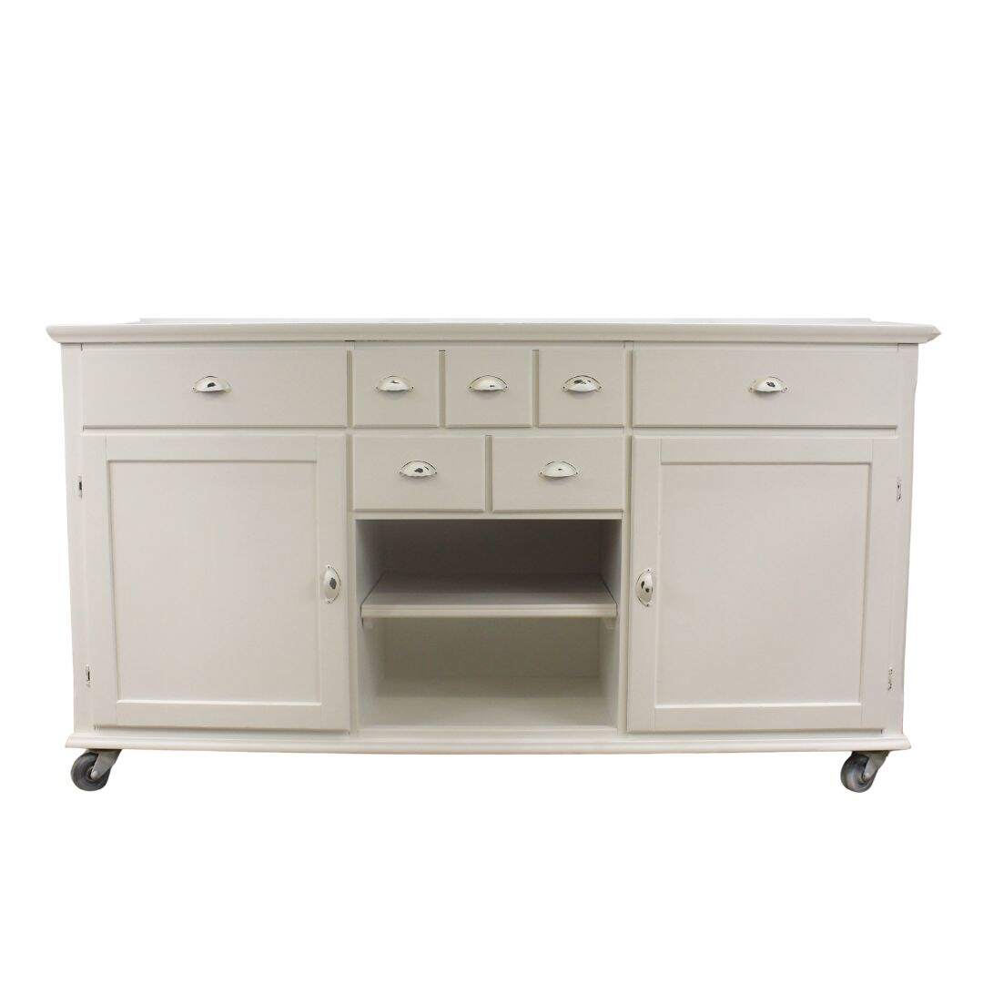 farmhouse buffet on wheels