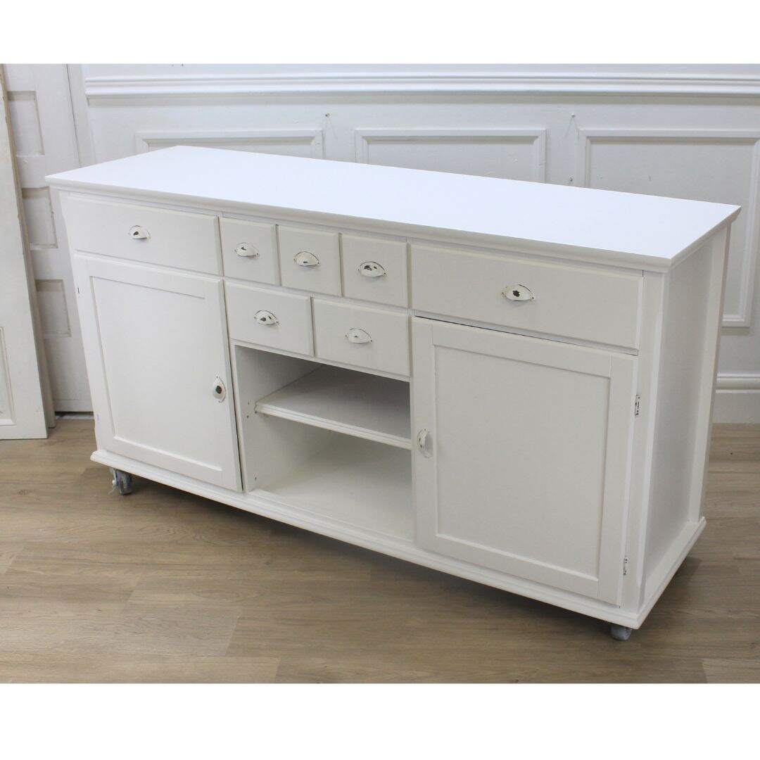 farmhouse buffet on wheels