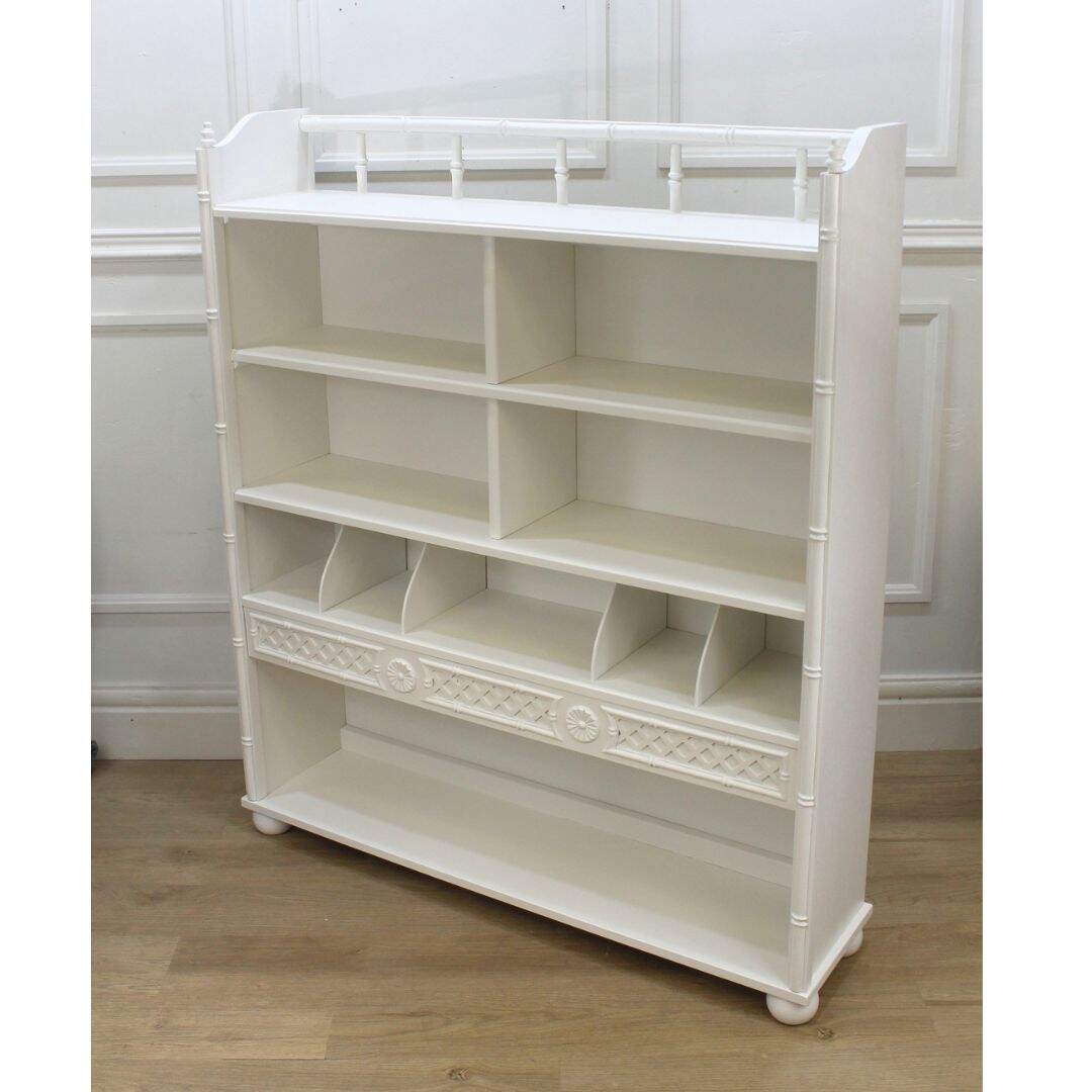 Faux bamboo bookcase
