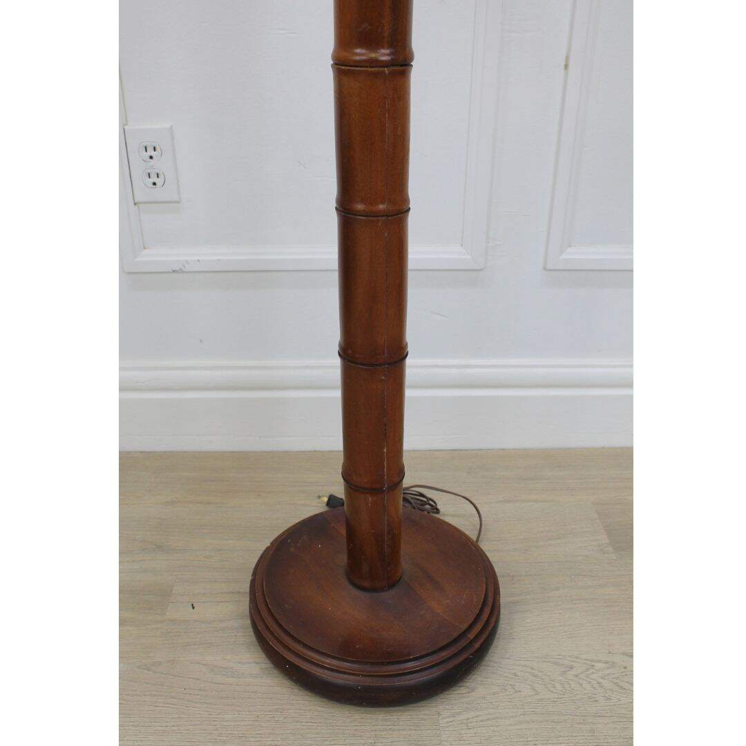 faux bamboo floor lamp, unpainted