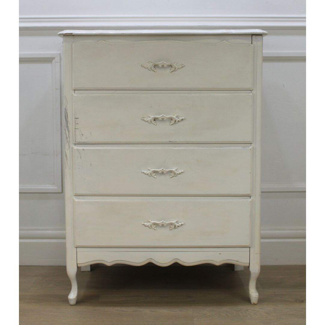 french provincial 4 drawer dresser