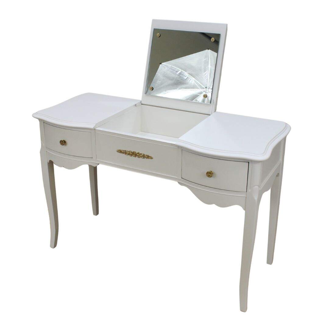 French provincial flip top vanity