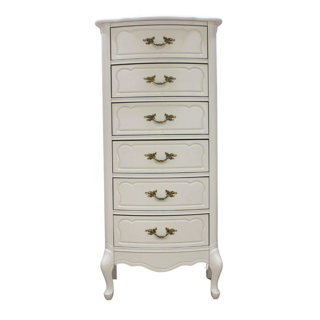 french provincial bow fron lingerie chest