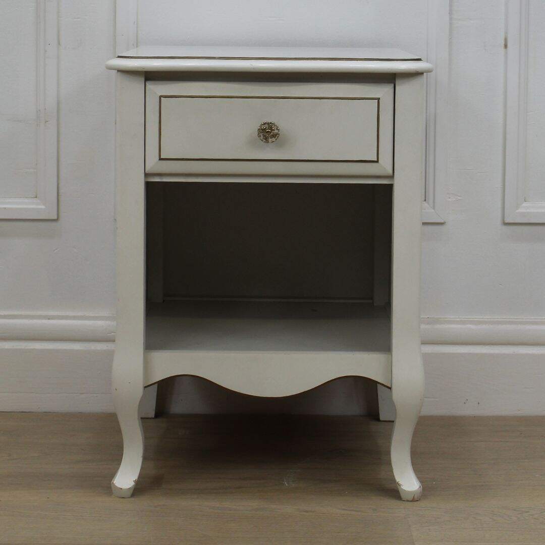 french provincial night table, unpainted