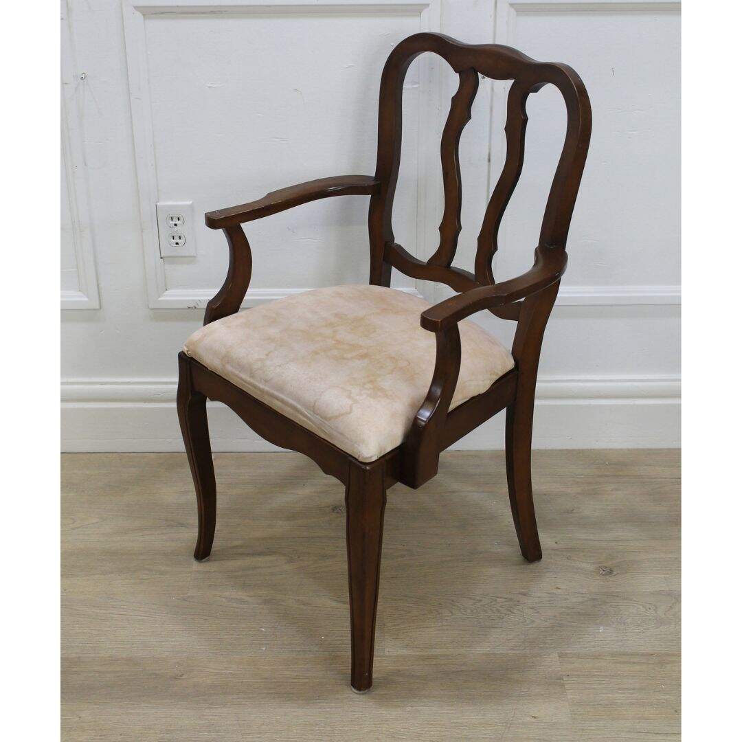 set of 4 French provincial dining chairs, unpainted