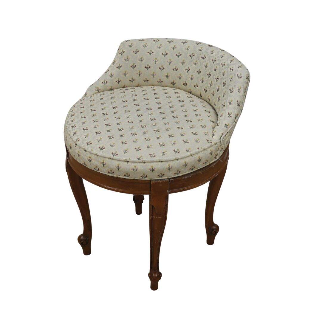 French provincial swivel vanity chair
